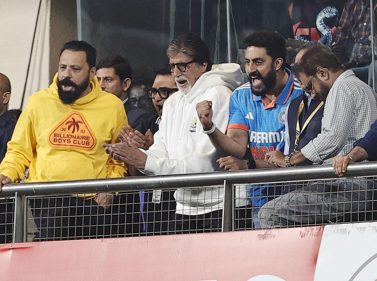 Amitabh Bachchan with son Abhishek