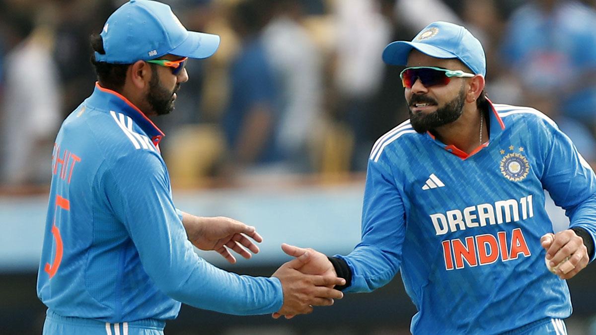 Rohit Sharma with Virat Kohli