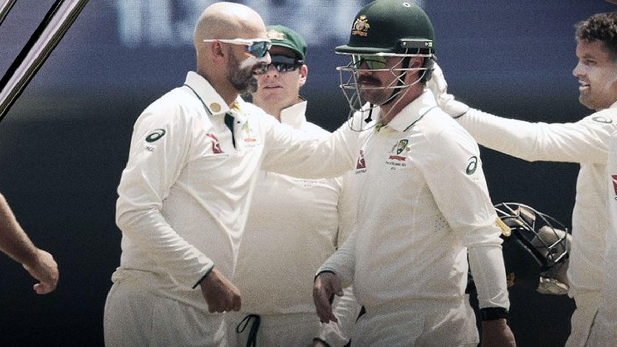 Australia's players celebrate a wicket