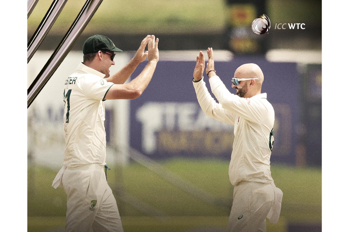 Nathan Lyon took three wickets to have the Lankans in a fix