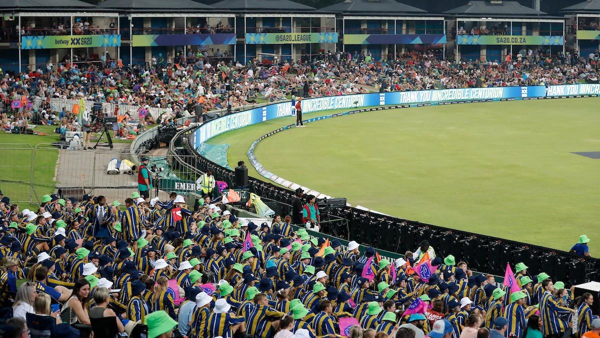 A general view of the crowds at matches in the SA20