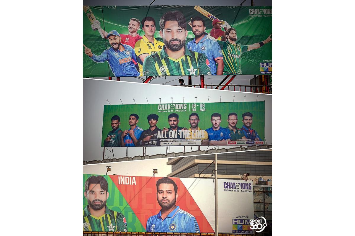 Billboards across different cities in Pakistan mirror fans' excitement for the tournament