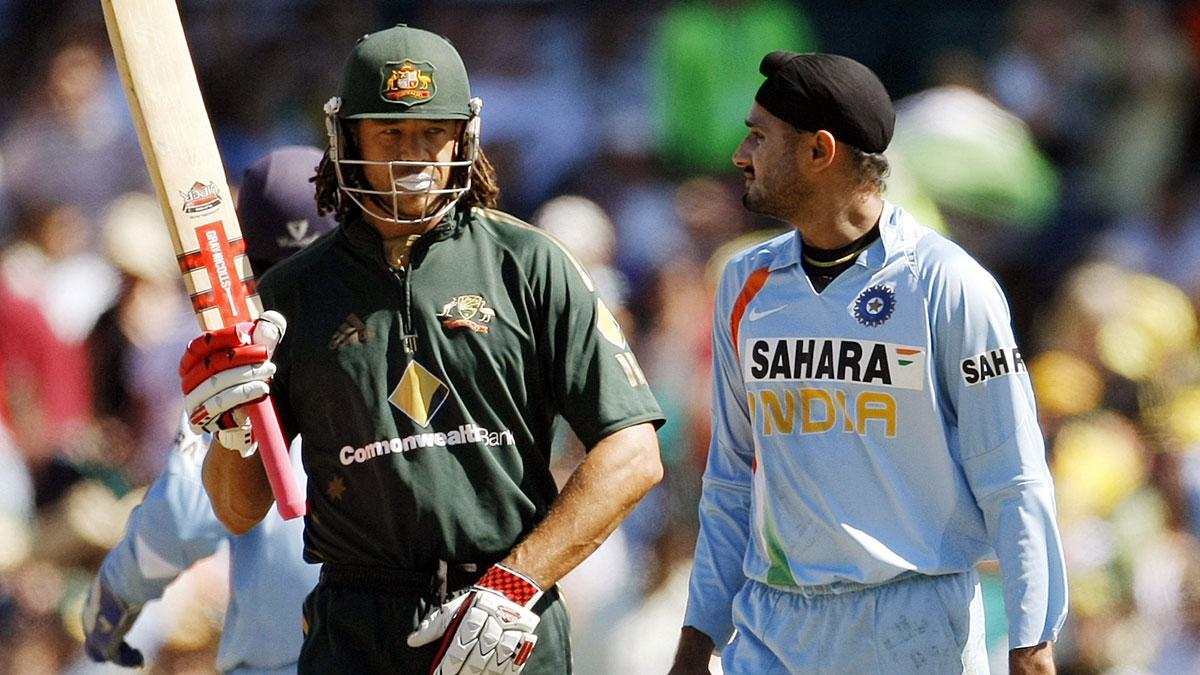 Harbhajan Singh and Andrew Symonds