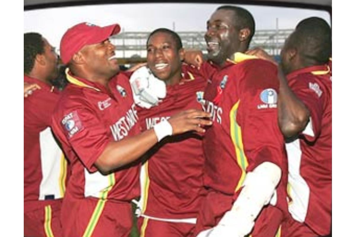 Courtney Browne Brian Lara and Ian Bradshaw