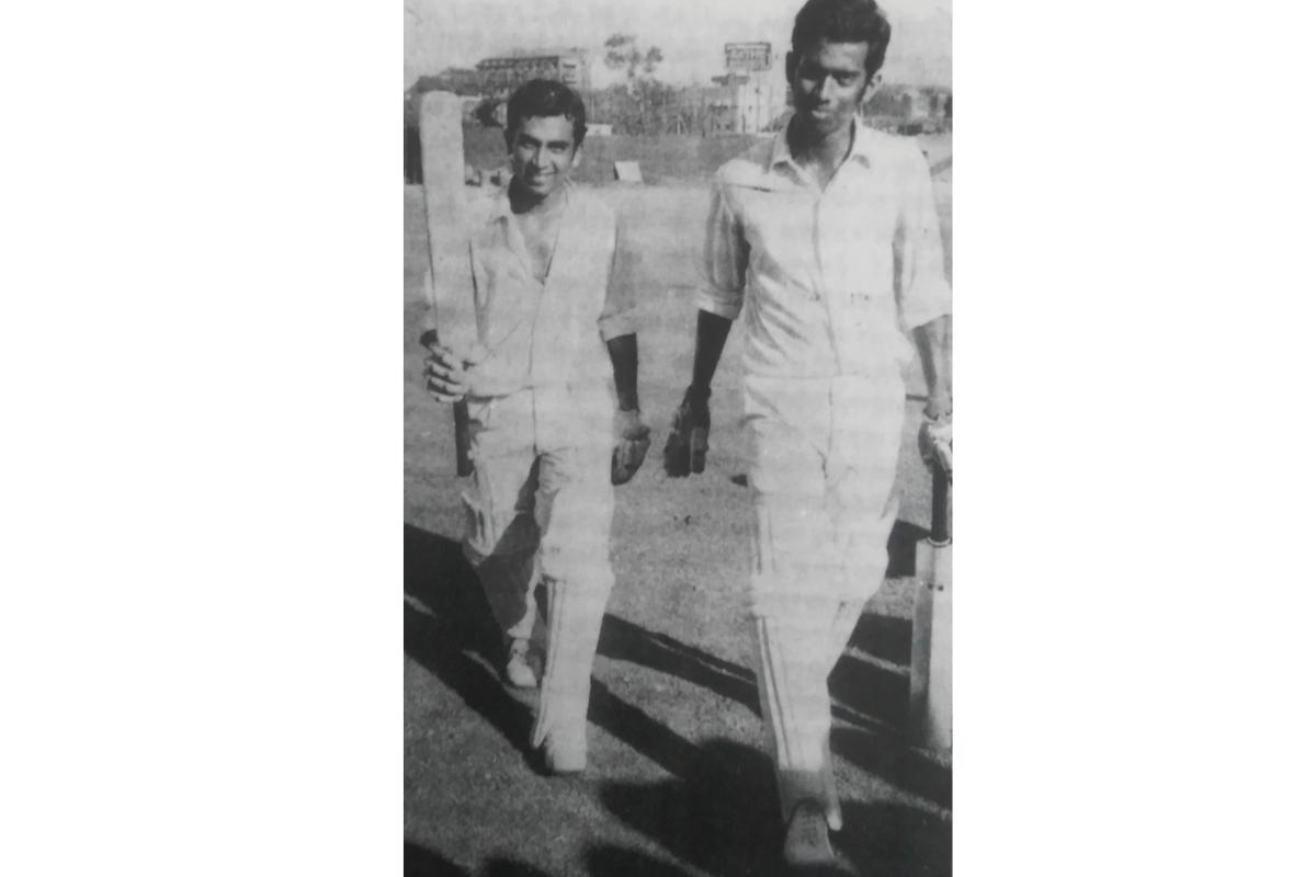 Sunil Gavaskar and Milind Rege