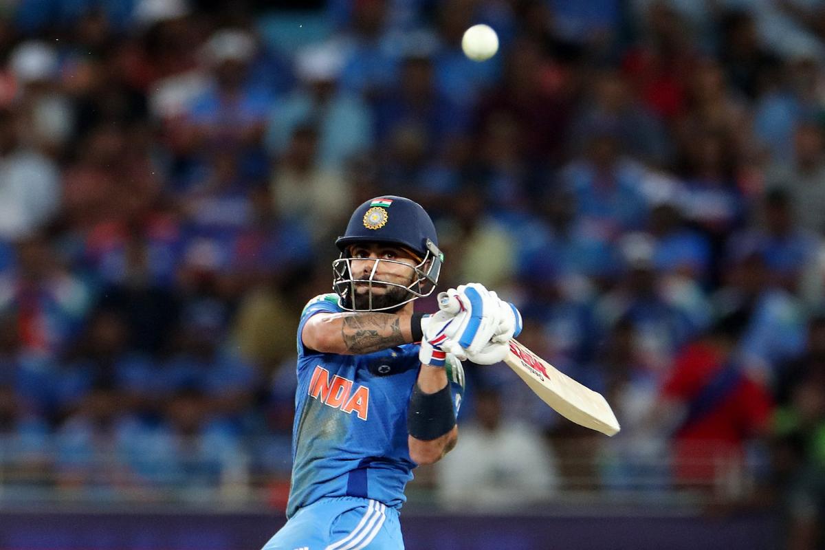 Virat Kohli got to his 14000 international runs en route his century