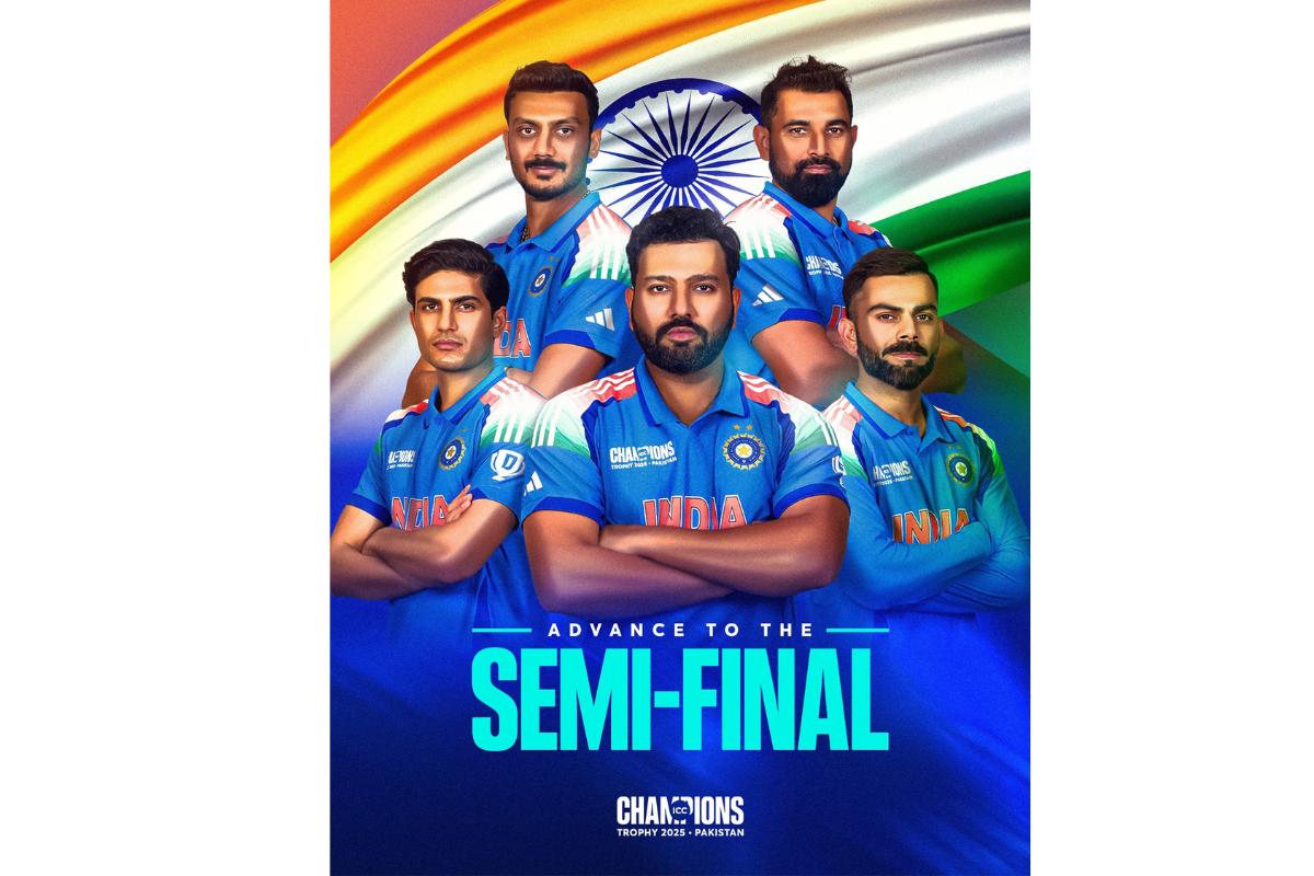 This is a third-successive final-four appearance for India at the ICC Champions Trophy