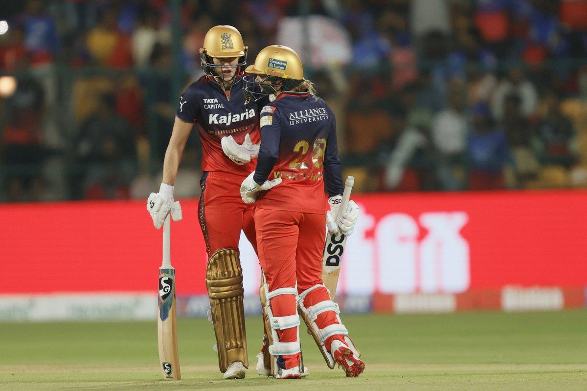 Ellyse Perry and opener Danni Wyatt-Hodge shared a 94-run stand to help RCB pile 180 for 6