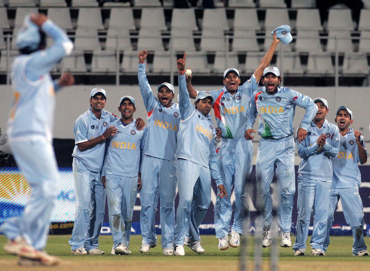 India's players celebrate