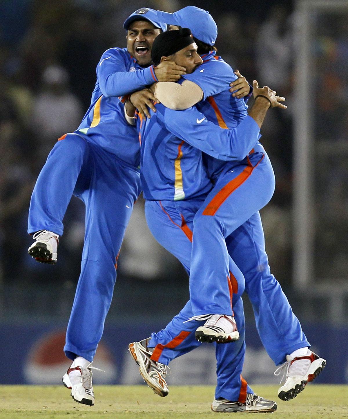 India's players celebrate