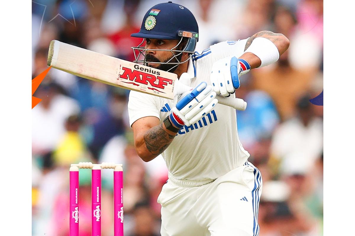 Virat Kohli batted patiently for 17 off 69 balls before perishing off the bowling of Scott Boland