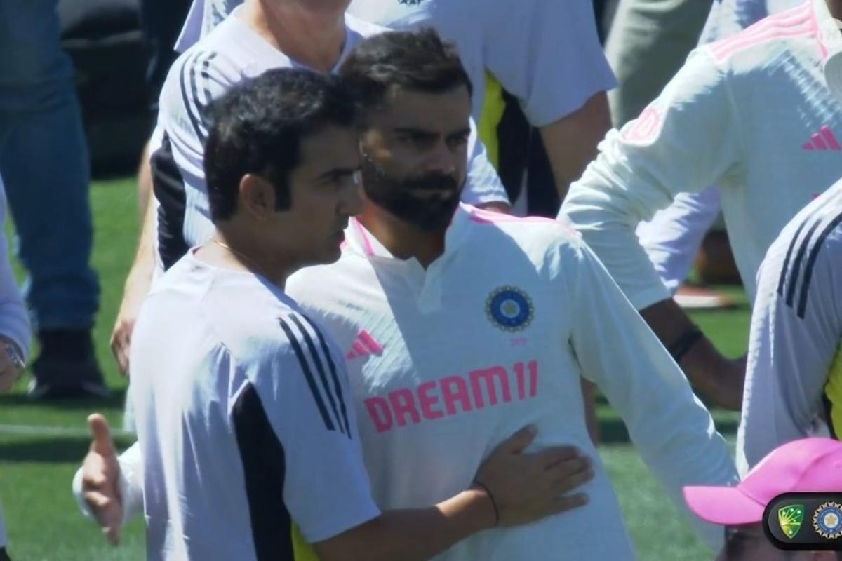 Indan Head Coach Gautam Gambhir with Virat Kohli after the match