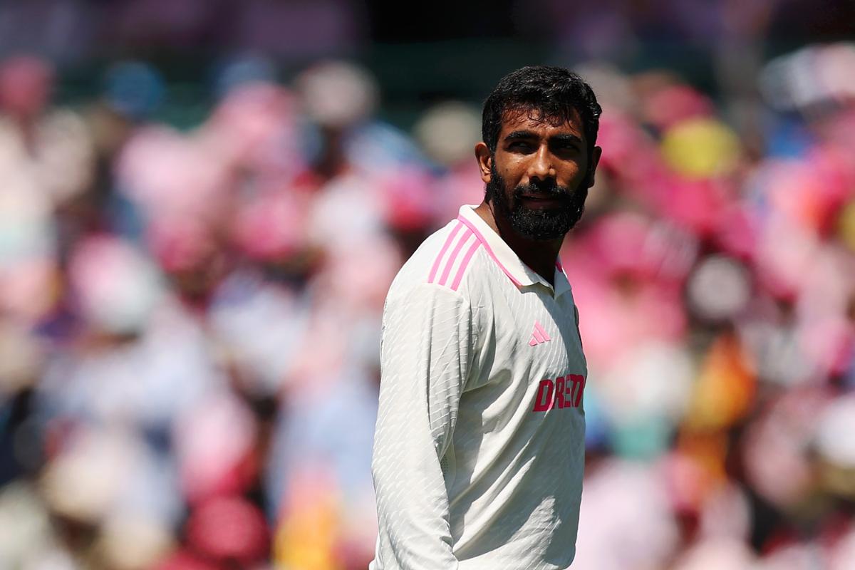 Jasprit Bumrah came out to bat in the morning but did not come on to the field during Australia's chase