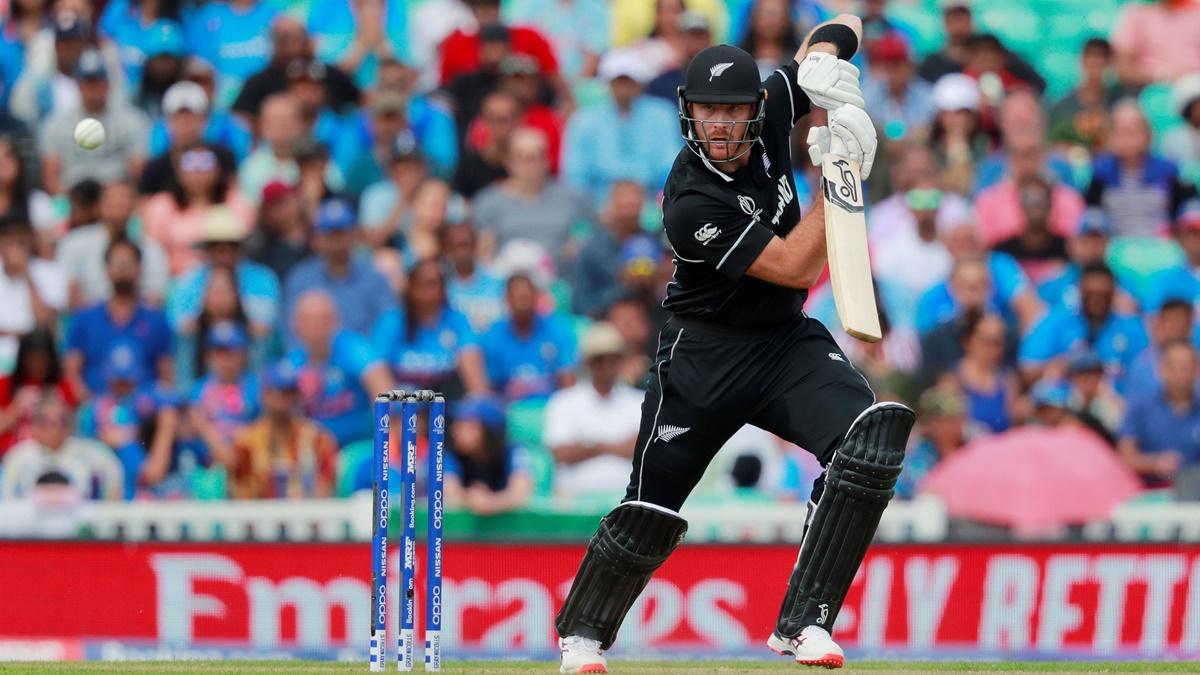 New Zealand's Martin Guptill in action during the ICC World Cup warm-up match against India at Kia Oval, London, May 25, 2019.