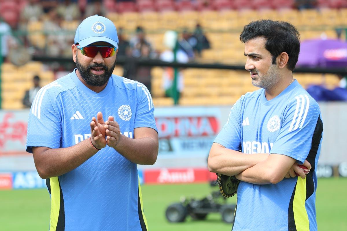 Gautam Gambhir with Rohit Sharma