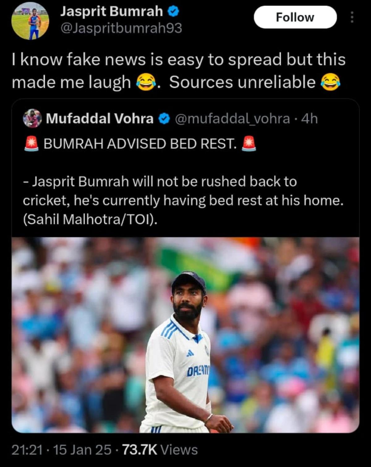 Jasprit Bumrah