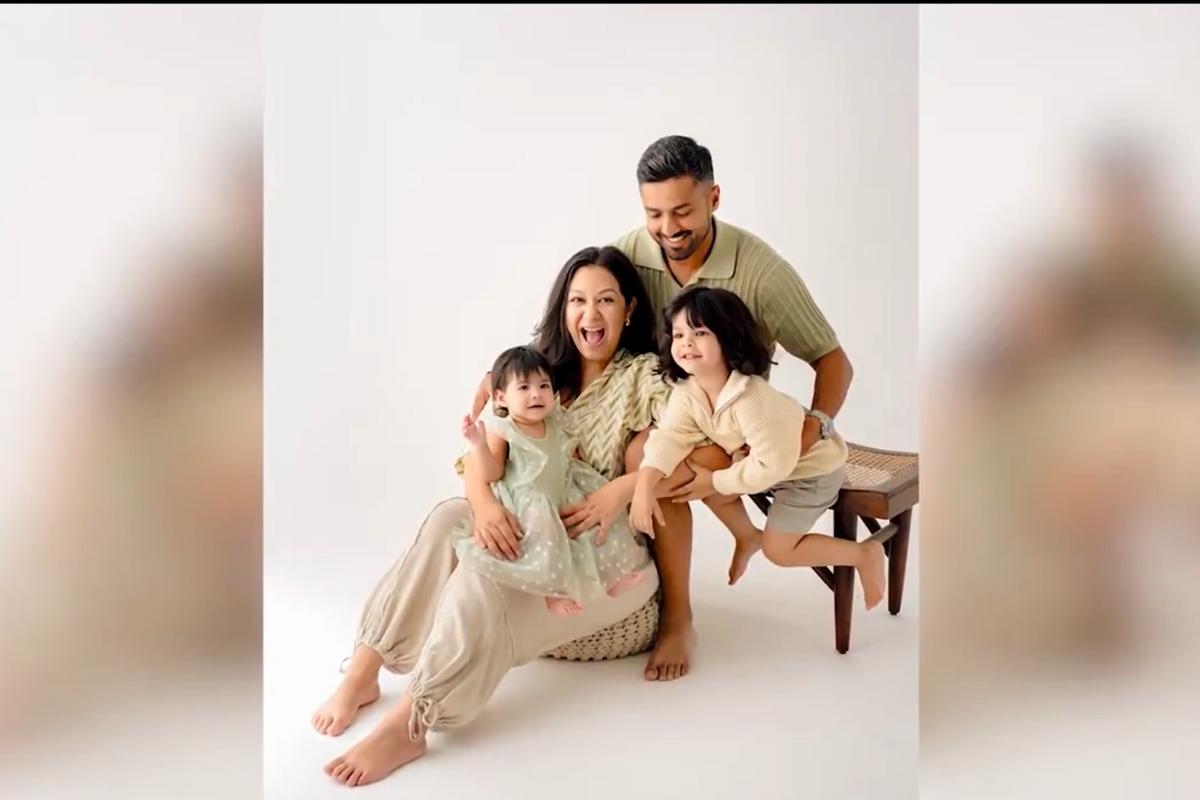 Karun Nair and his family