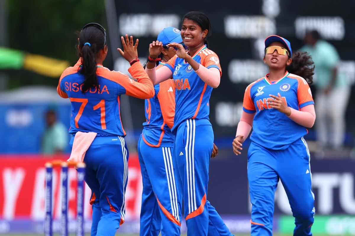 India bowler Joshitha VJ set up the foundation for India’s win and was named Player of the Match 