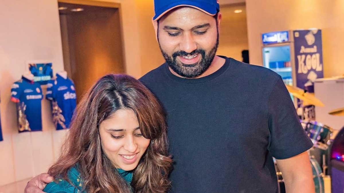 Rohit Sharma with wife Ritika