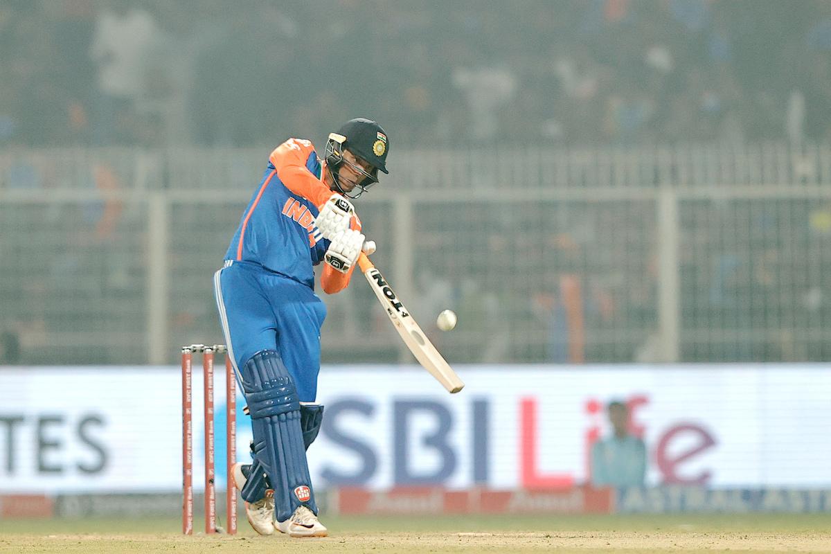 Abhishek Sharma gave India a quickfire start to their chase in the first T20I against England in Kolkata on Wednesday