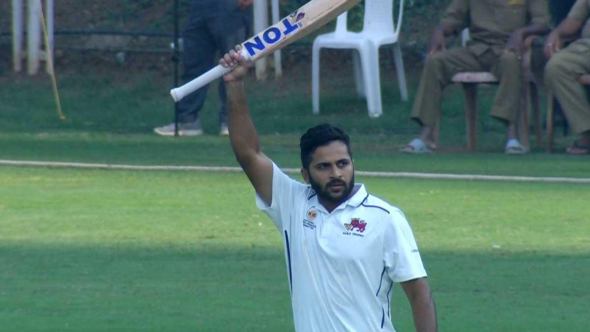 Shardul Thakur celebrates his century