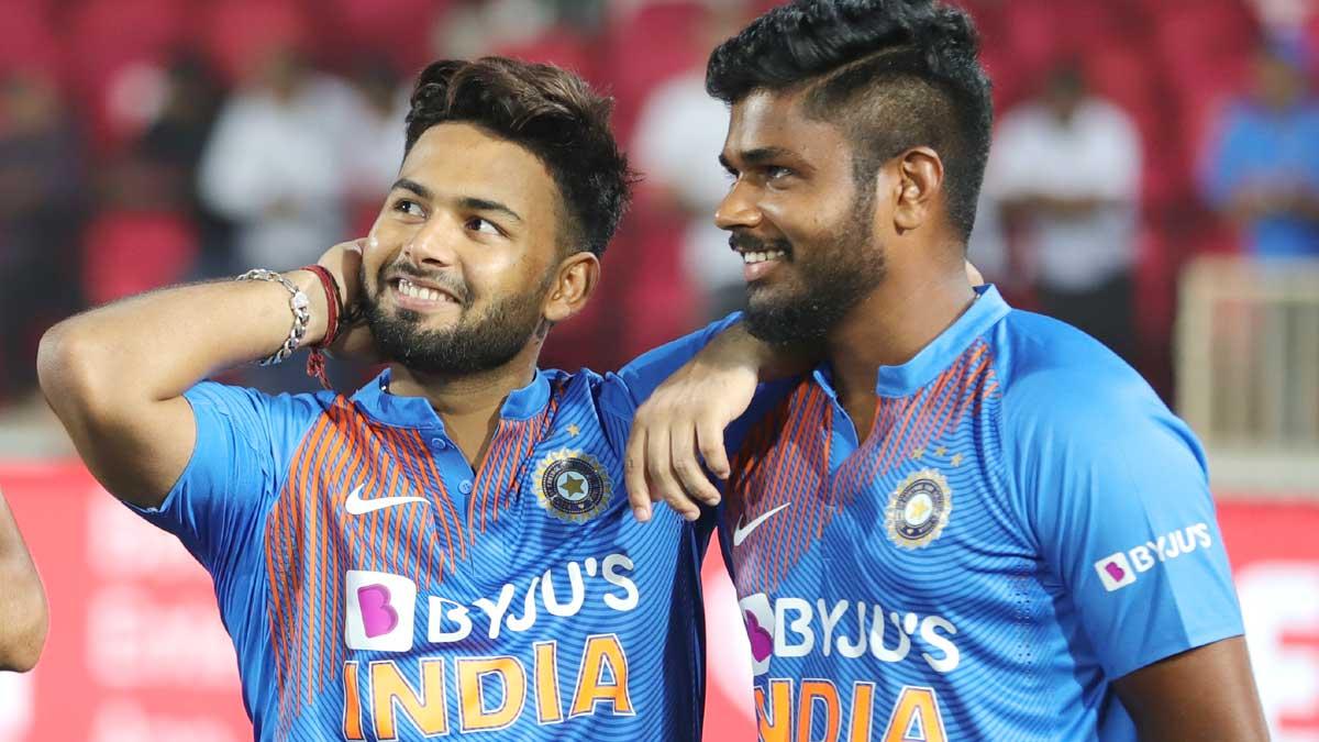 Rishabh Pant with Sanju Samson