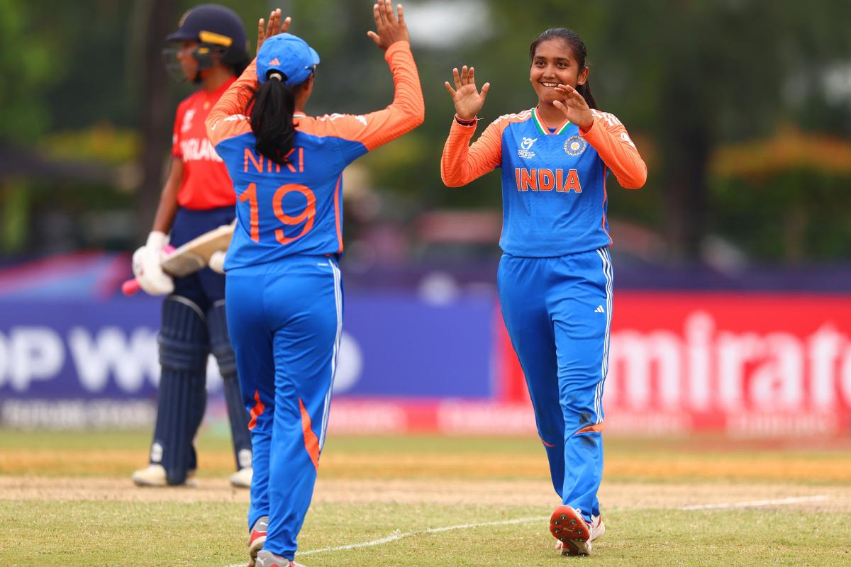 Parunika Sisodia took 3 for 21 to help India restrict England in the semi-final against England on Friday