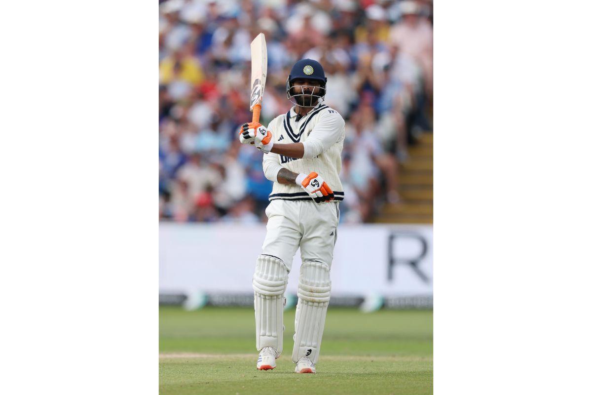 Ravindra Jadeja celebrates his half-ton