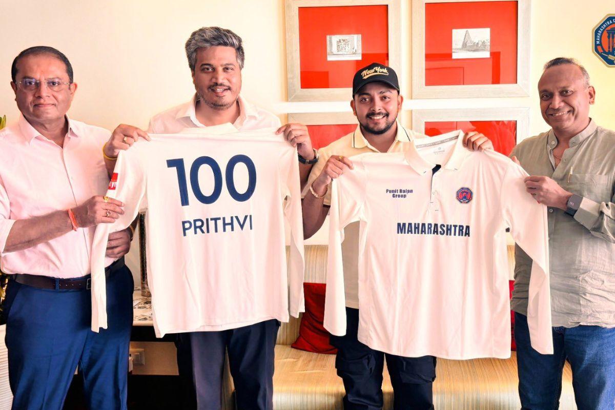 Prithvi Shaw to represent Maharashtra for the 2025-26 season.