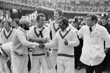 Scenes from after Northamptonshire wons the Gillette Cup Final against Lancashire at Lord's, 4th September 1976.