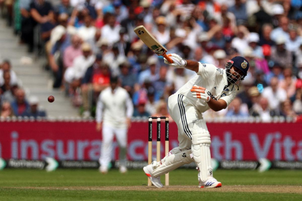 India's Rishabh Pant in action during his knock of 54