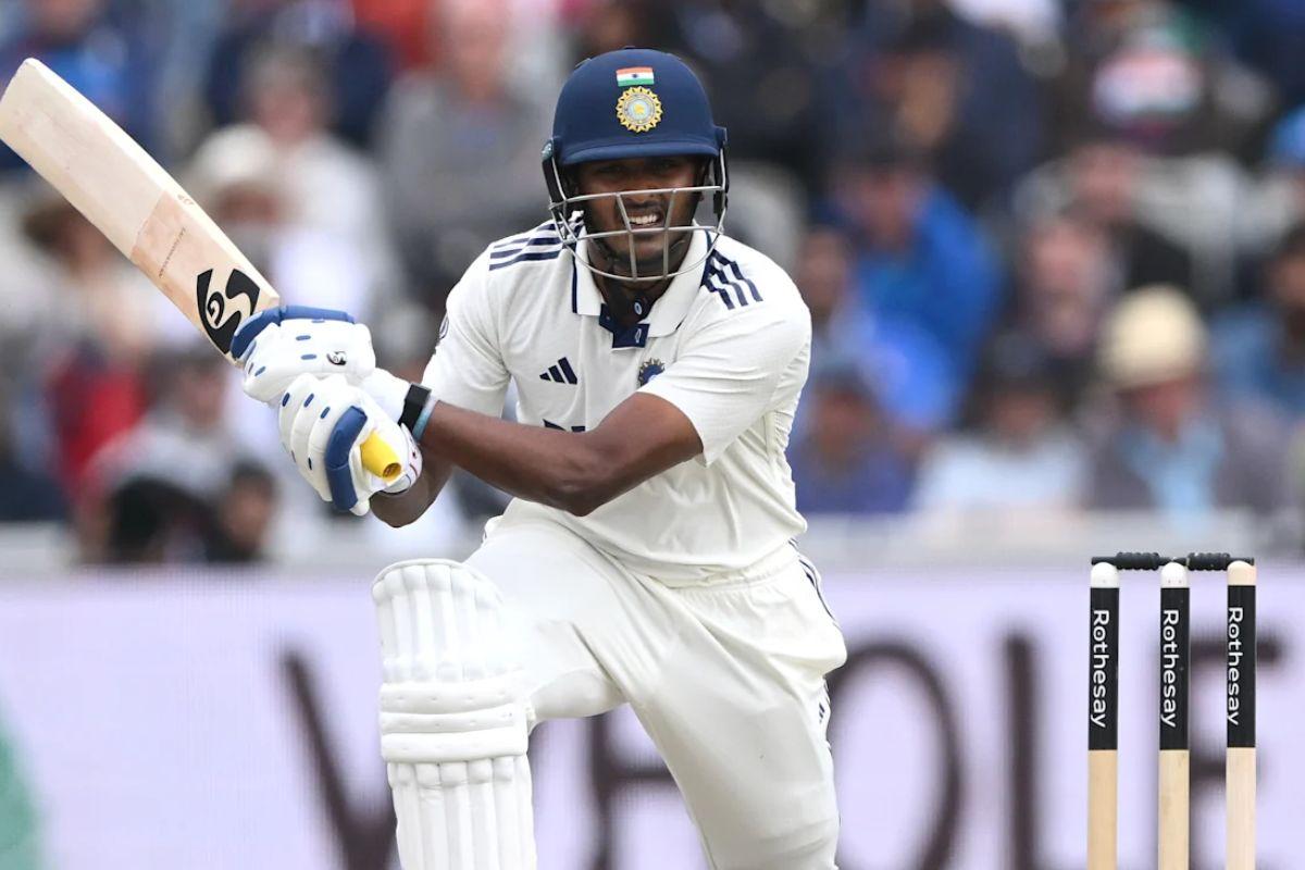 Sai Sudharsan played with composure en route his maiden Test 50 on Day 1 of the 4th Test on Wednesday
