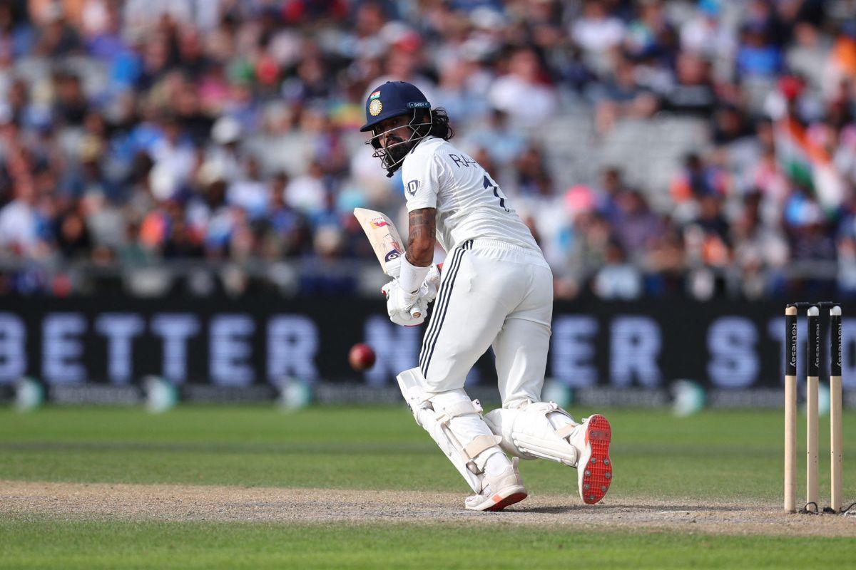 India's KL Rahul in action