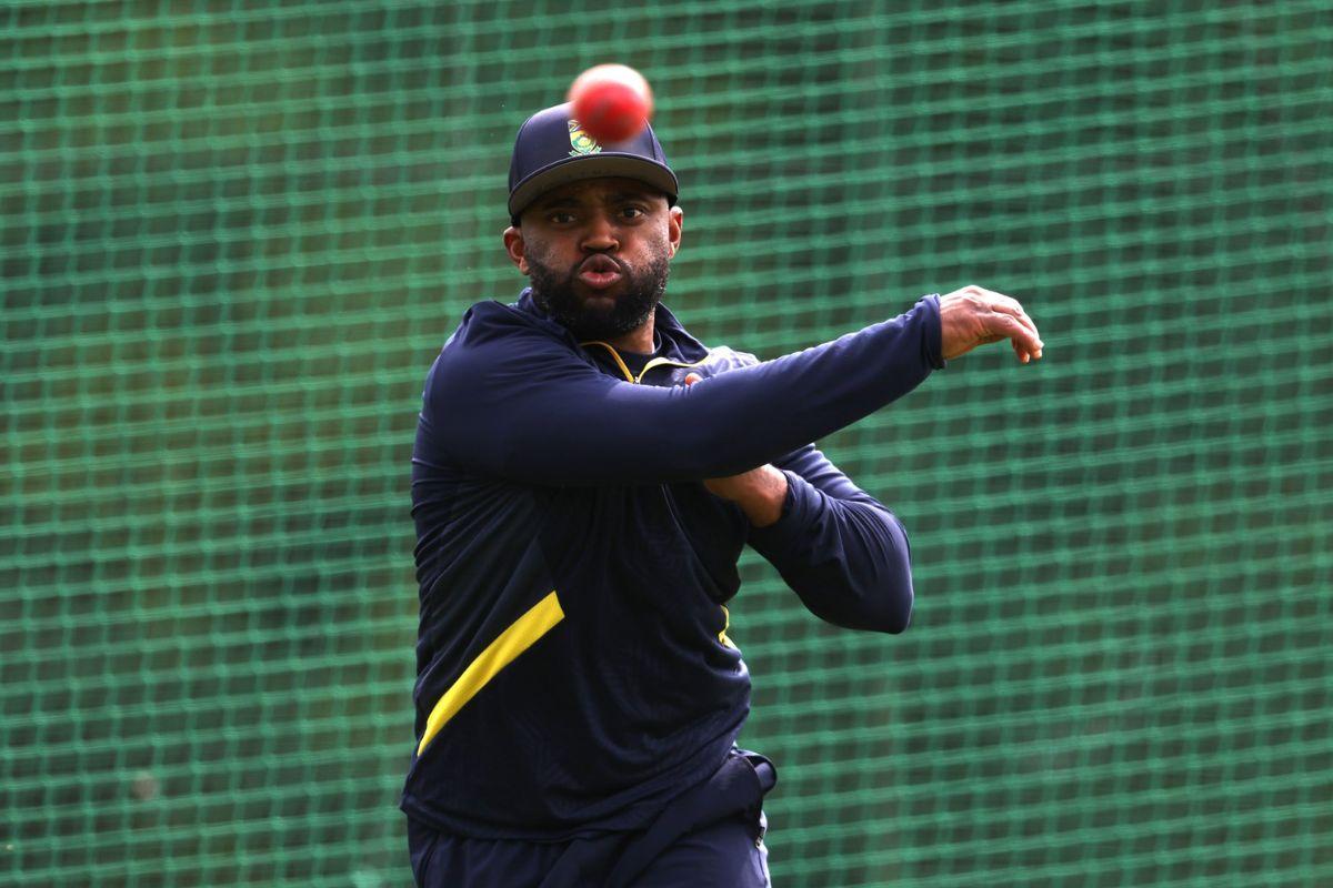 South Afriica captain Temba Bavuma at a training session on Sunday