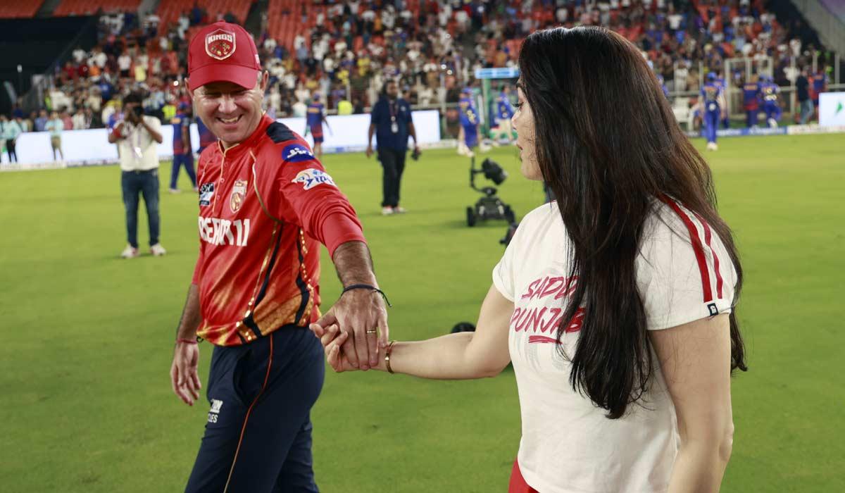 Preity Zinta with Ricky Ponting