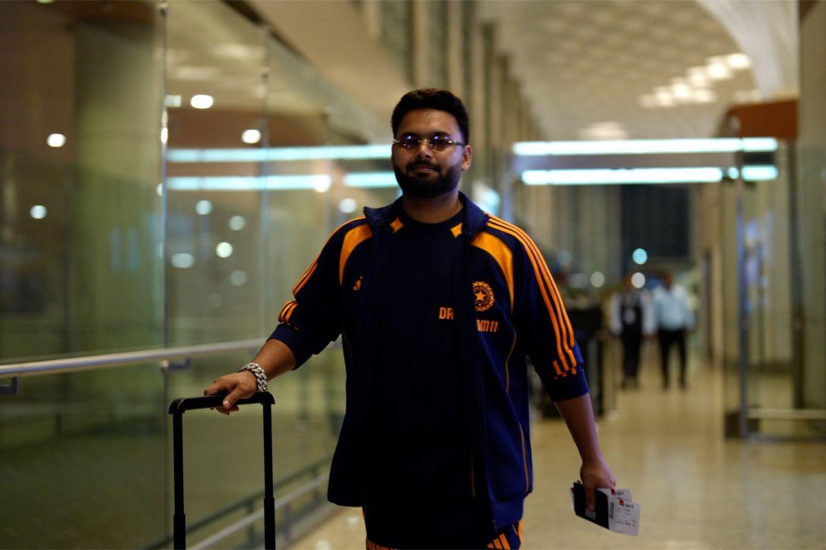 India's vice-captain Rishabh Pant departs for England for the five-match Test series starting June 20