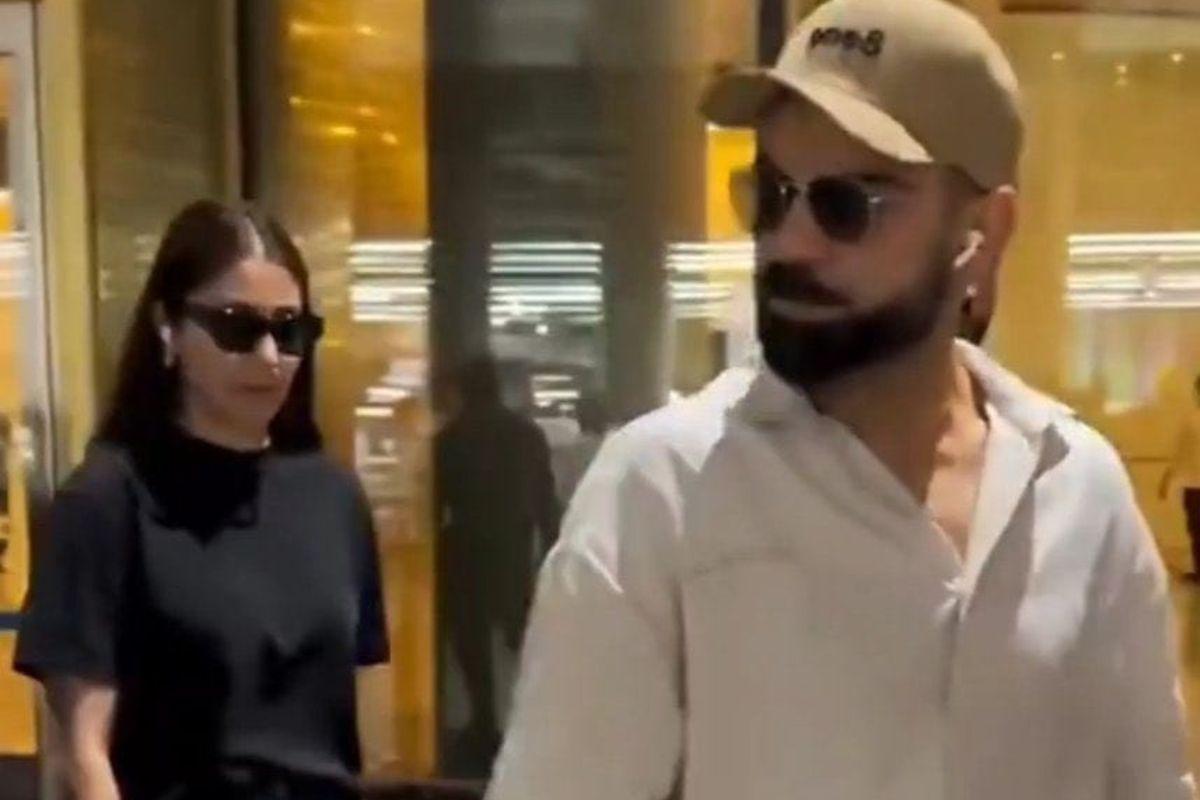 Virat Kohli and Anushka Sharma were spotted at Mumbai airport on Friday, while departing for London