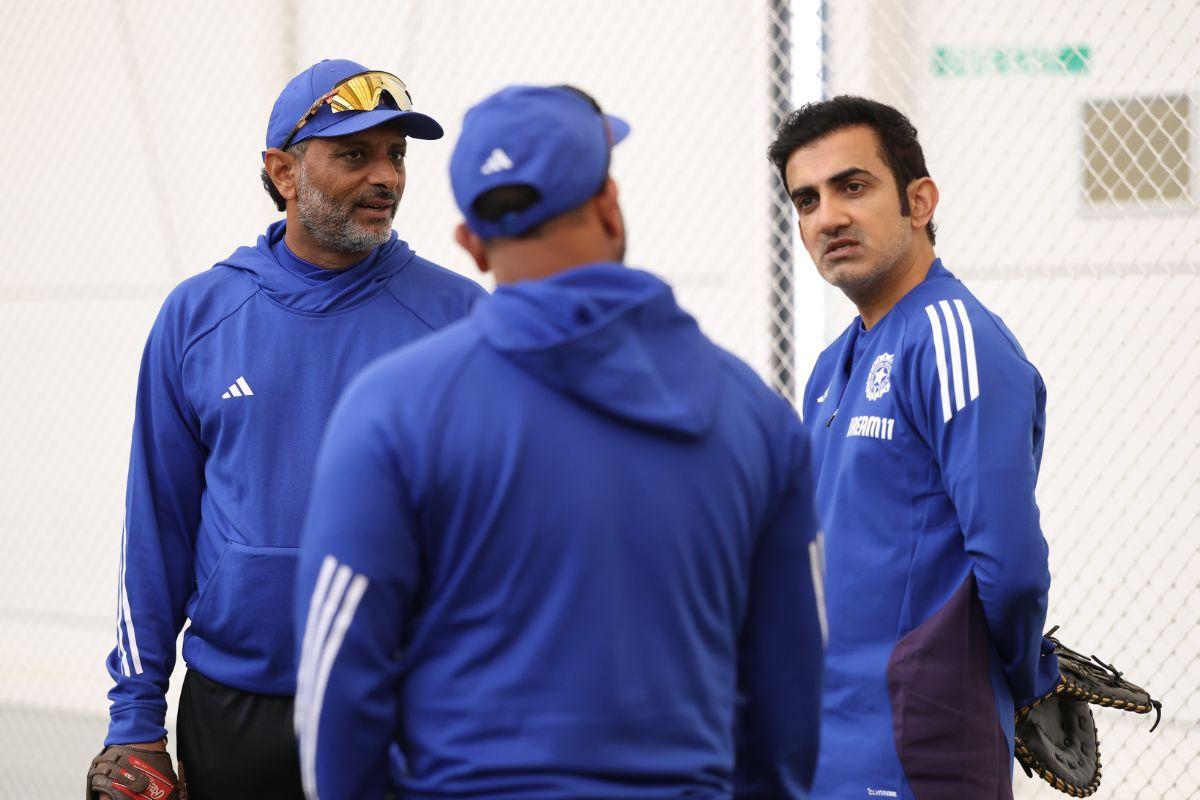 Gautam Gambhir with Sitanshu Kotak