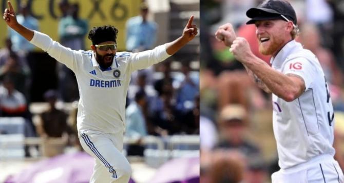 Ben Stokes, Ravindra Jadeja Ben Stokes, Ravindra Jadeja