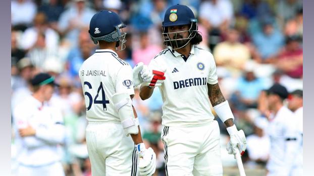 Yashasvi Jaiswal with K L Rahul