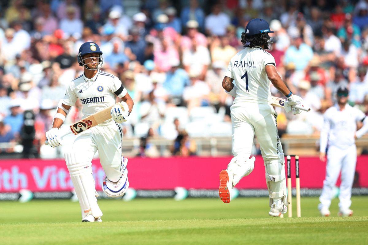 India openers KL Rahul and Yashasvi Jaiswal put on a 91-run stand