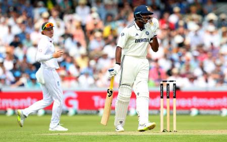 Sai Sudharsan got a duck in his very first innings but scored a quick 30 off 48 balls in the 2nd innings of his maiden Test at Leeds, last month