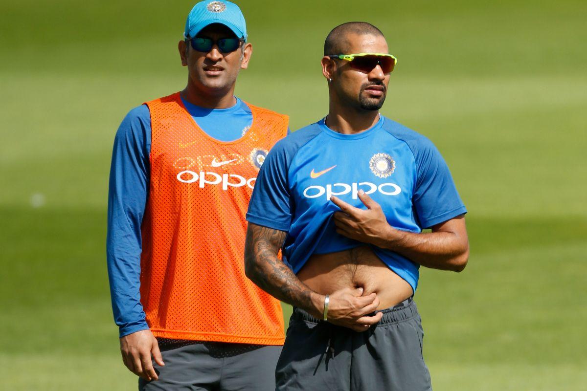 Mahendra Singh Dhoni and Shikhar Dhawan 