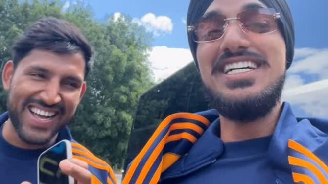 Arshdeep Singh with Dhruv Jurel Arshdeep Singh with Dhruv Jurel