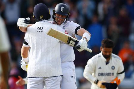 Jamie Smith smashed Ravindra Jadeja and blazed England past the finish line with a volley of four, six, six in the first over of the fifth day's final hour. Smith added a brisk 44 off 55, sealing the match for England.