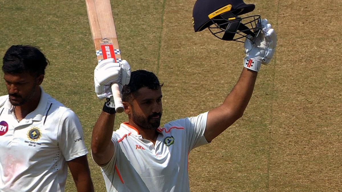 Karun Nair celebrates his century