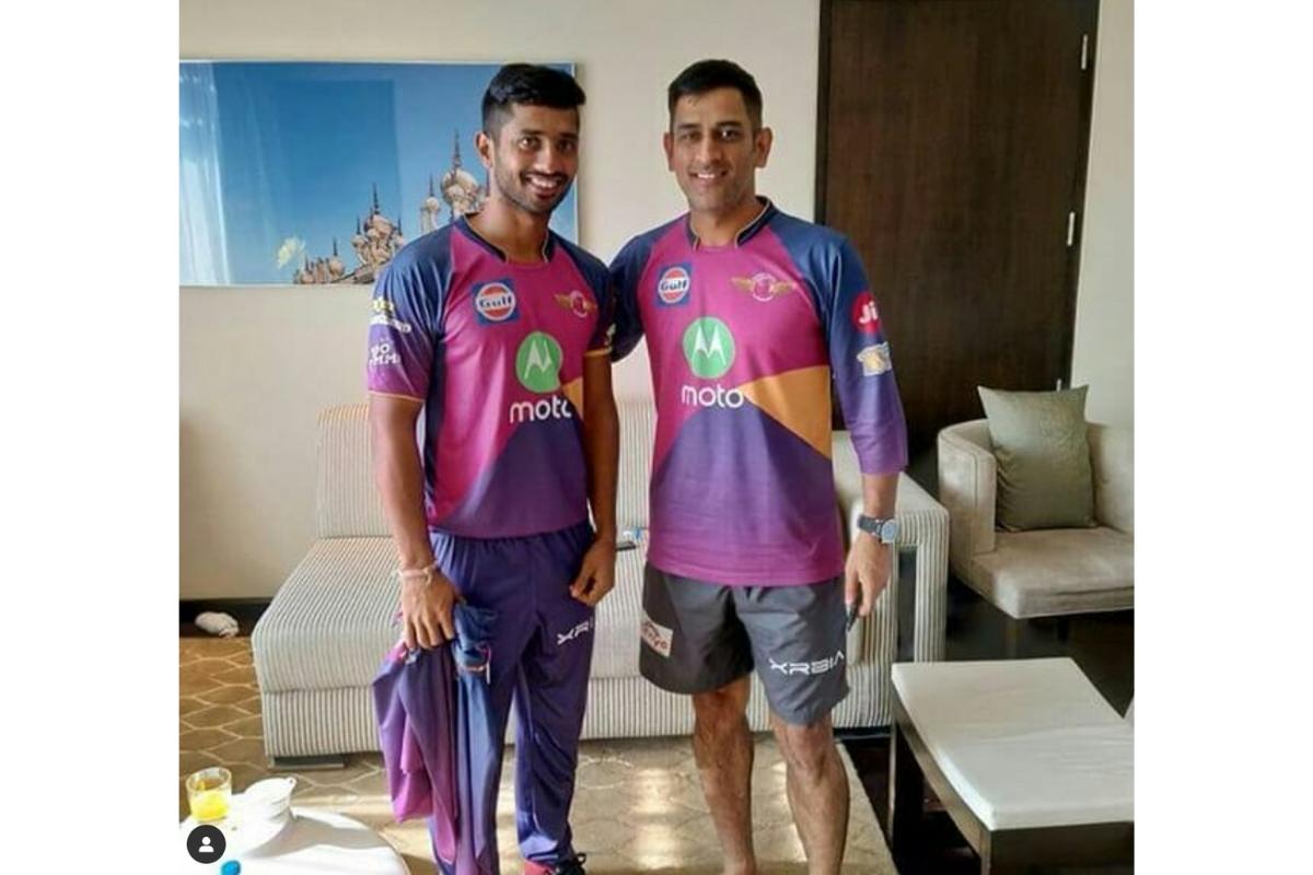 Rahul Tripathi had made his debut under Mahendra Singh Dhoni at Pune Super Giants in 2017