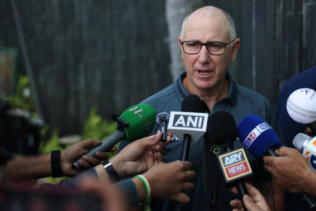 New Zealand coach Gary Stead speaks to the media ahead of the ICC Champions Trophy final against India in Dubai on Friday