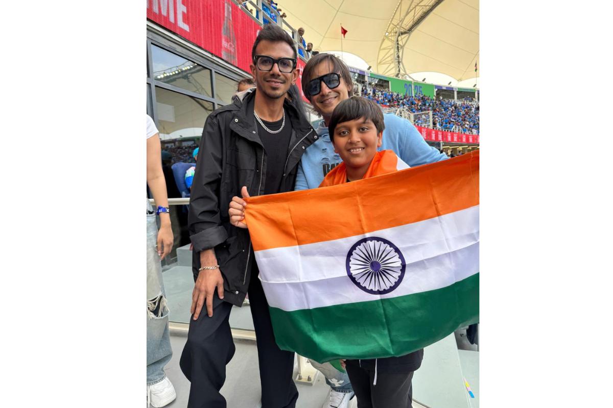 Yuzi Chahal with Vivek Oberoi