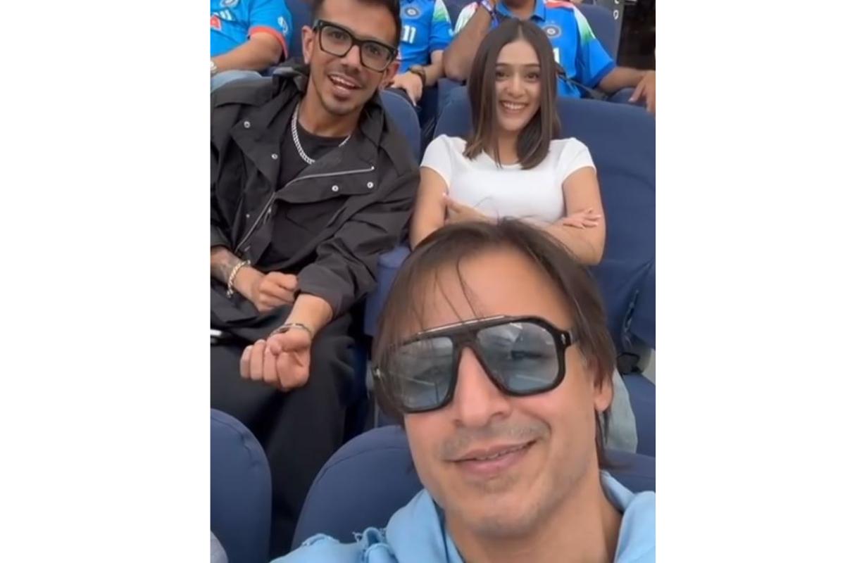 Yuzi Chahal with Vivek Oberoi